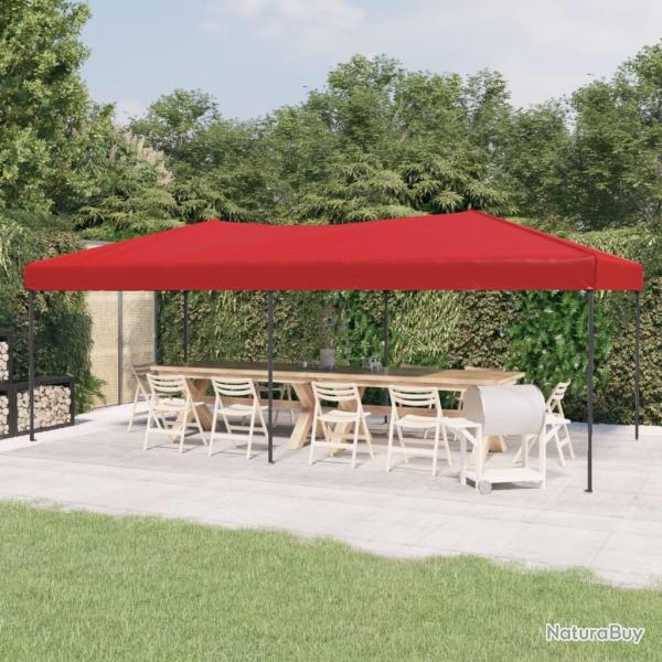 Tente de r�ception pliable Rouge 3x6 m alsavelo