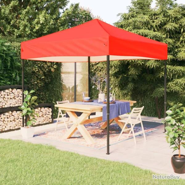 Tente de r�ception pliable Rouge 3x3 m