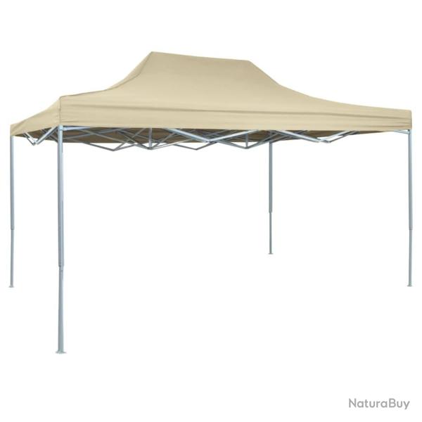 Tente de r�ception pliable professionnelle 3x4 m Acier Cr�me alsavelo