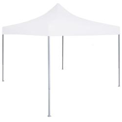 Tente de r&eacute;ception pliable professionnelle 3x3 m Acier Blanc