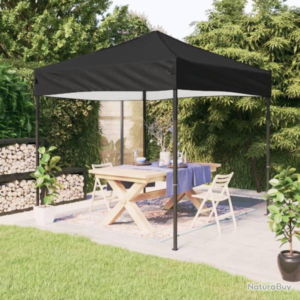 Tente de r�ception pliable Noir 3x3 m