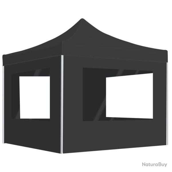Tente de r�ception pliable et parois Aluminium 2x2 m Anthracite