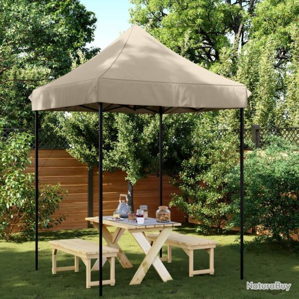Tente de r�ception pliable escamotable taupe 200x200x306 cm alsavelo