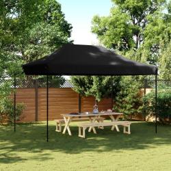 Tente de r&eacute;ception pliable escamotable noir 440x292x315 cm alsavelo