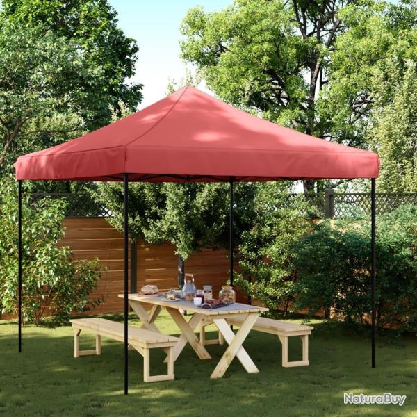 Tente de r�ception pliable escamotable bordeaux 292x292x315 cm alsavelo