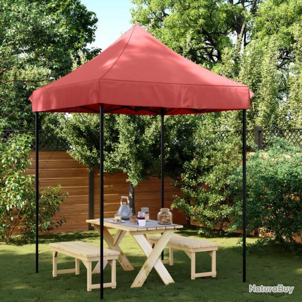 Tente de r�ception pliable escamotable bordeaux 200x200x306 cm alsavelo