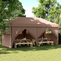 Tente de r&eacute;ception pliable escamotable avec 4 parois lat&eacute;rales
