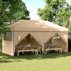 Tente de r&eacute;ception pliable escamotable avec 4 parois lat&eacute;rales