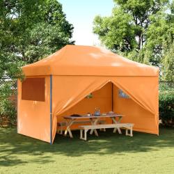 Tente de r&eacute;ception pliable escamotable avec 4 parois lat&eacute;rales