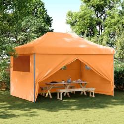 Tente de r&eacute;ception pliable escamotable avec 4 parois lat&eacute;rales