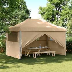 Tente de r&eacute;ception pliable escamotable avec 4 parois lat&eacute;rales