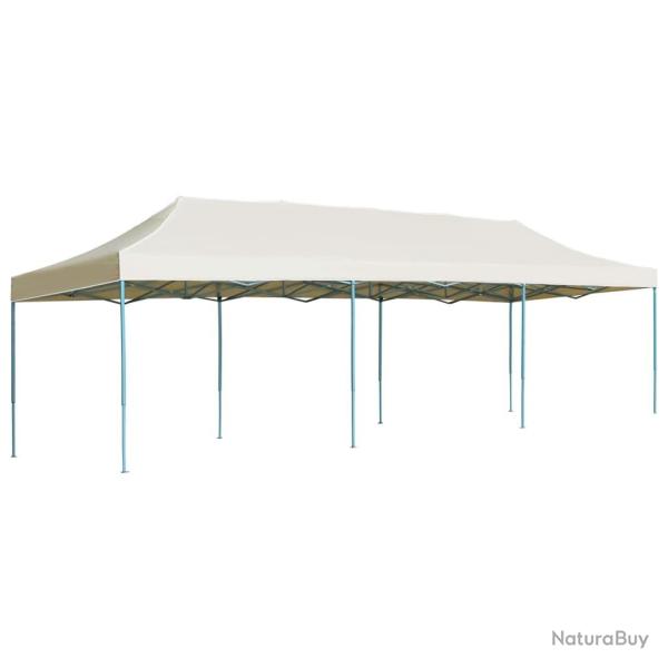 Tente de r�ception pliable escamotable 3x9 m cr�me
