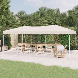 Tente de r&eacute;ception pliable Cr&egrave;me 3x6 m