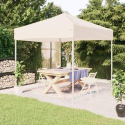 Tente de r&eacute;ception pliable Cr&egrave;me 3x3 m