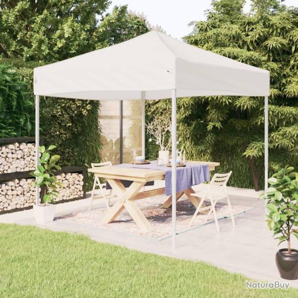 Tente de rception pliable Blanc 2x2 m alsavelo