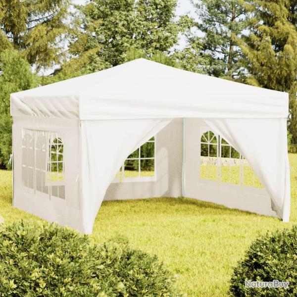 Tente de r�ception pliable avec parois Cr�me 3x3 m alsavelo