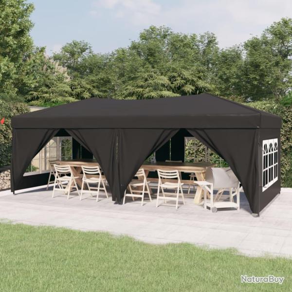 Tente de r�ception pliable avec parois Anthracite 3x6 m