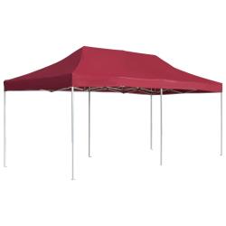 Tente de r&eacute;ception pliable Aluminium 6x3 m Bordeaux