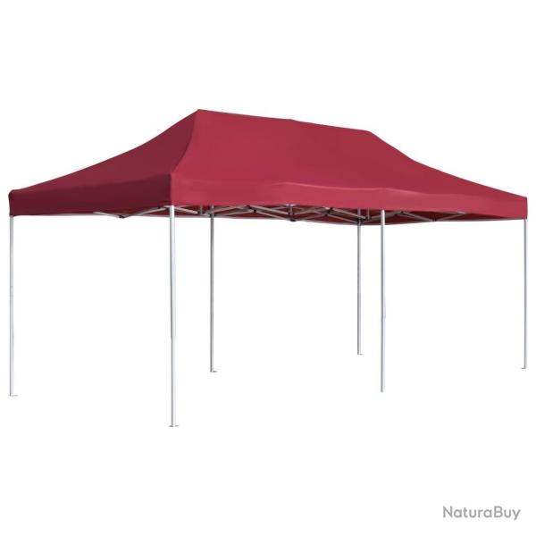 Tente de r�ception pliable Aluminium 6x3 m Bordeaux