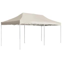 Tente de r&eacute;ception pliable Aluminium 6 x 3 m Cr&egrave;me alsavelo