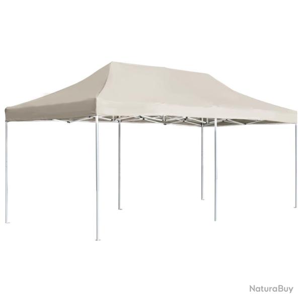 Tente de r�ception pliable Aluminium 6 x 3 m Cr�me alsavelo