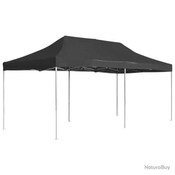 Tente de r�ception pliable Aluminium 6 x 3 m Anthracite alsavelo