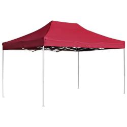 Tente de r&eacute;ception pliable Aluminium 4,5x3 m Bordeaux alsavelo
