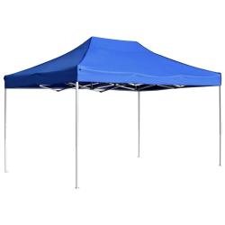 Tente de r&eacute;ception pliable Aluminium 4,5x3 m Bleu alsavelo