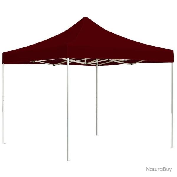 Tente de r�ception pliable Aluminium 3 x 3 m Bordeaux alsavelo