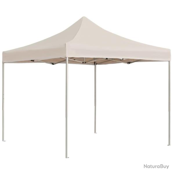 Tente de r�ception pliable Aluminium 2 x 2 m Cr�me alsavelo