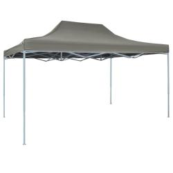 Tente de r&eacute;ception pliable 3x4 m Acier Anthracite