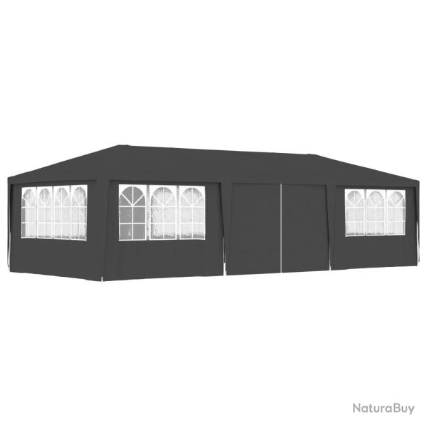 Tente de r�ception et parois lat�rales 4x9 m Anthracite 90 g/m� alsavelo