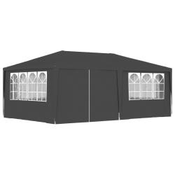 Tente de r&eacute;ception et parois lat&eacute;rales 4x6 m Anthracite 90 g/m&sup2;