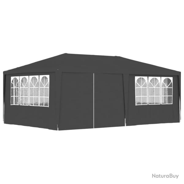 Tente de r�ception et parois lat�rales 4x6 m Anthracite 90 g/m�