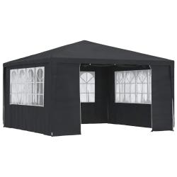 Tente de r&eacute;ception et parois lat&eacute;rales 4x4 m Anthracite 90 g/m&sup2;