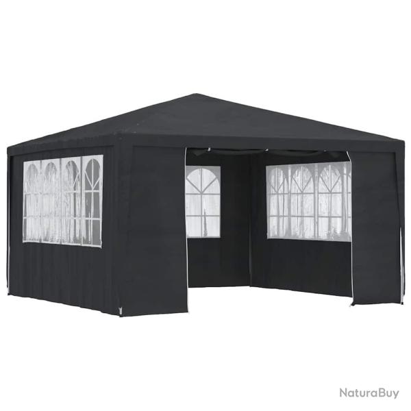 Tente de r�ception et parois lat�rales 4x4 m Anthracite 90 g/m� alsavelo