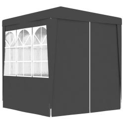 Tente de r&eacute;ception et parois lat&eacute;rales 2x2 m Anthracite 90 g/m&sup2;