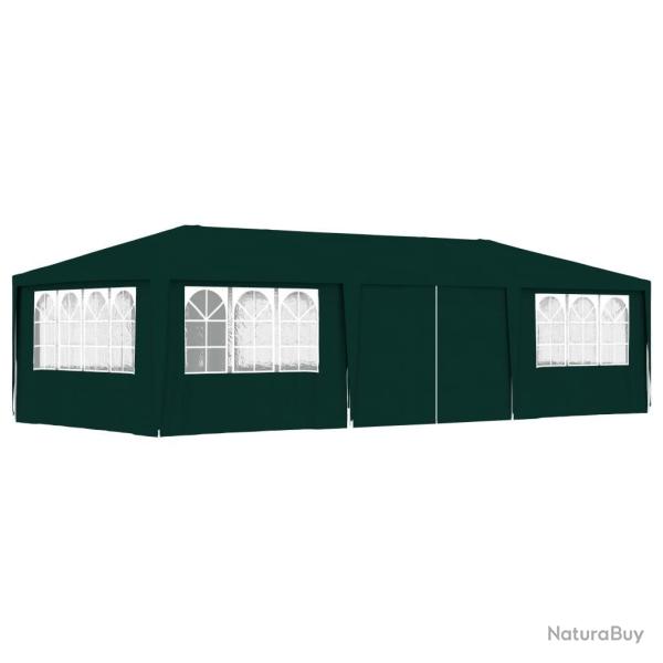 Tente de r�ception avec parois lat�rales 4x9 m Vert 90 g/m� alsavelo