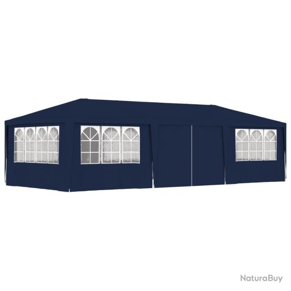 Tente de r�ception avec parois lat�rales 4x9 m Bleu 90 g/m� alsavelo