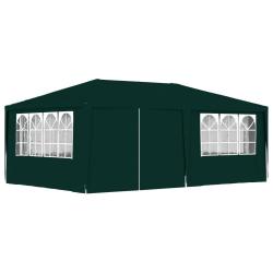 Tente de r&eacute;ception avec parois lat&eacute;rales 4x6 m Vert 90 g/m&sup2;