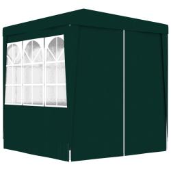 Tente de r&eacute;ception avec parois lat&eacute;rales 2x2 m Vert 90 g/m&sup2;