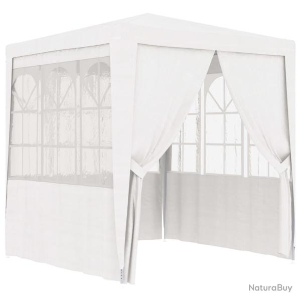 Tente de r�ception avec parois lat�rales 2x2 m Blanc 90 g/m�