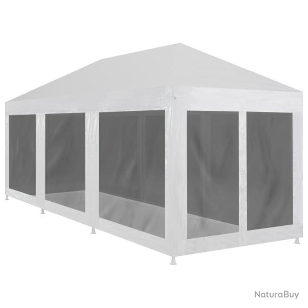Tente de r�ception avec 8 parois en maille 9 x 3 m alsavelo