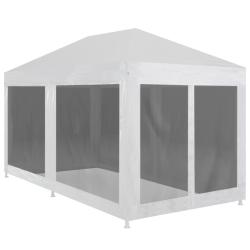 Tente de r&eacute;ception avec 6 parois en maille 4 x 3 m