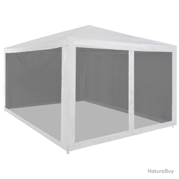 Tente de r�ception avec 4 parois en maille 4 x 3 m