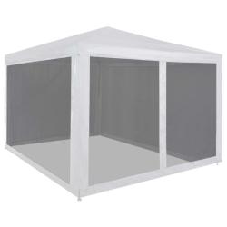 Tente de r&eacute;ception avec 4 parois en maille 3 x 3 m