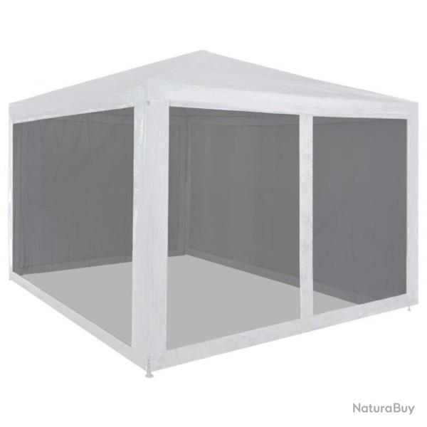 Tente de r�ception avec 4 parois en maille 3 x 3 m