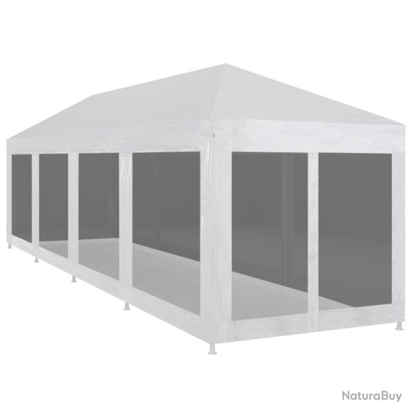 Tente de r�ception avec 10 parois en maille 12 x 3 m alsavelo