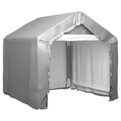 Tente de rangement Gris 180x180 cm Acier galvanis&eacute;