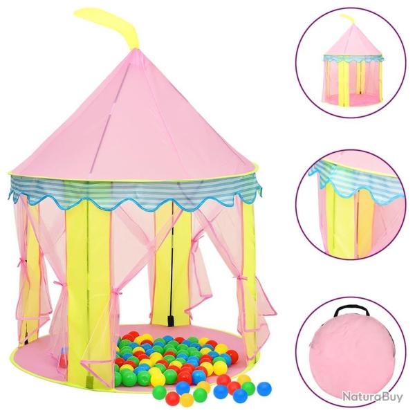 Tente de jeu pour enfants Rose 100x100x127 cm alsavelo